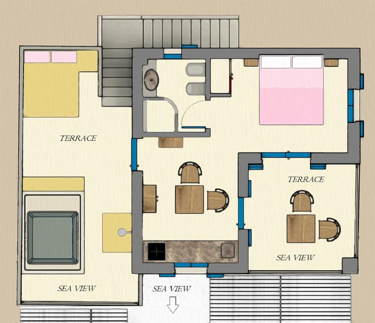 Tilos Villa Livadia  Chambre photo